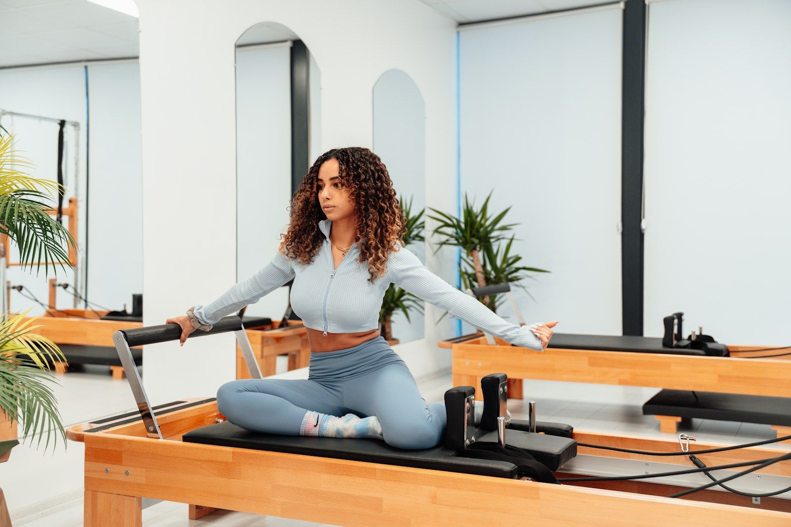 Alumna trabajando en el reformer